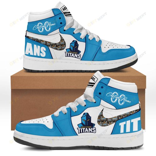Personalized Gold Coast Titans Air Jordan 1
