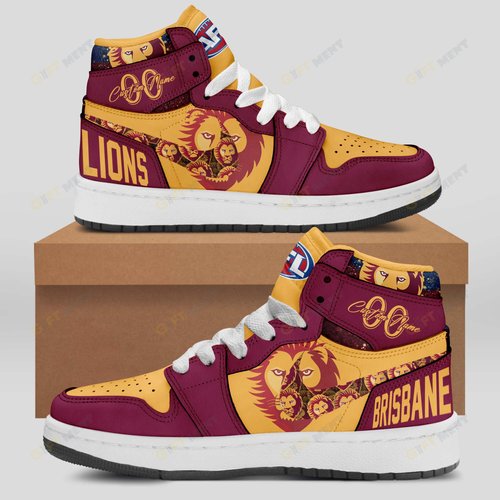 Personalized AFL Brisbane Lions Air Jordan 1