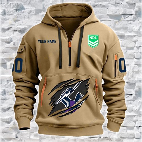 Melbourne Storm Personalized Quarter Zip Hoodie for fan Limited Edition