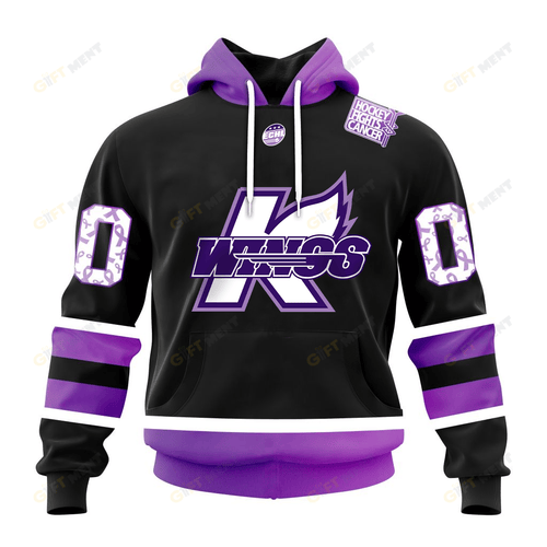 Personalized ECHL Kalamazoo Wings Breast cancer Hoodie, T Shirt, Zip Hoodie, Sweatshirt