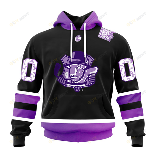 Personalized ECHL Bloomington Bison Breast cancer Hoodie, T Shirt, Zip Hoodie, Sweatshirt