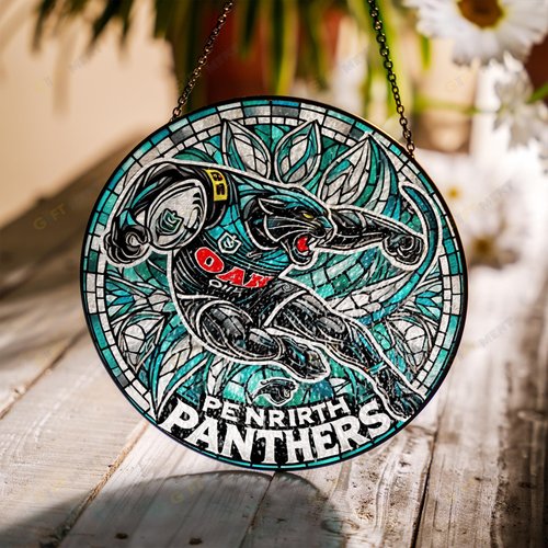 Penrith PanthersStained Glass Suncatcher for Window Hanging