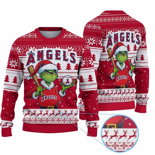 Los Angeles AngelsMLB Ugly Sweater 2024 G