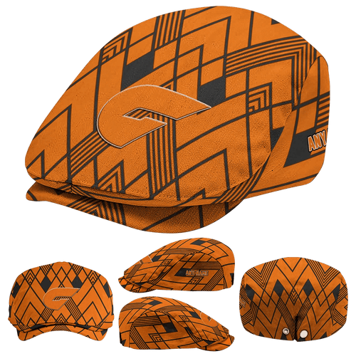 Custom Greater Western Sydney Giants Geometric Pride AFL Flat Cap