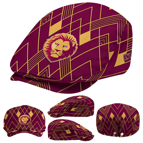 Custom Brisbane Lions Geometric Pride AFL Flat Cap