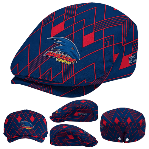 Custom Adelaide Crows Geometric Pride AFL Flat Cap