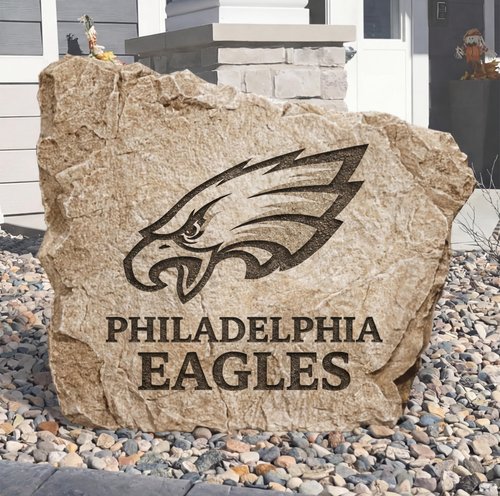 Personalized Philadelphia Eagles  Design A Stone Landscape Art | Home Decor