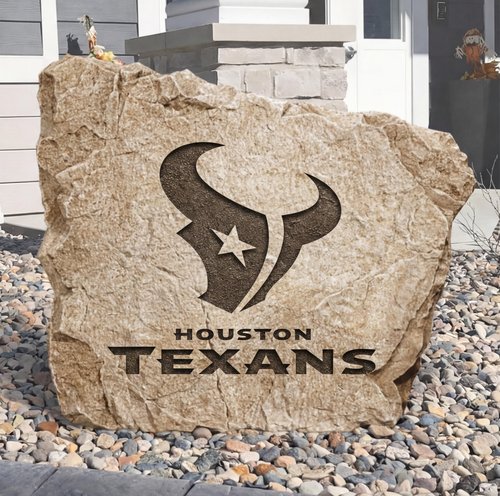 Personalized Houston Texans  Design A Stone Landscape Art | Home Decor