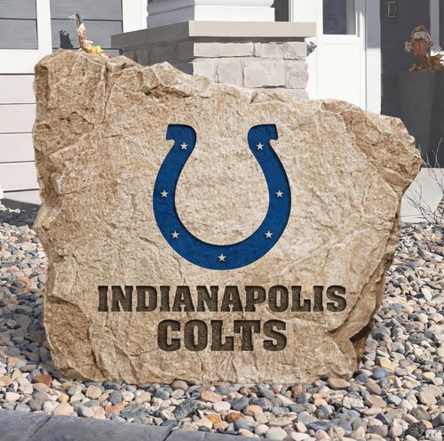 Personalized Indianapolis Colts  Design A Stone Landscape Art | Home Decor