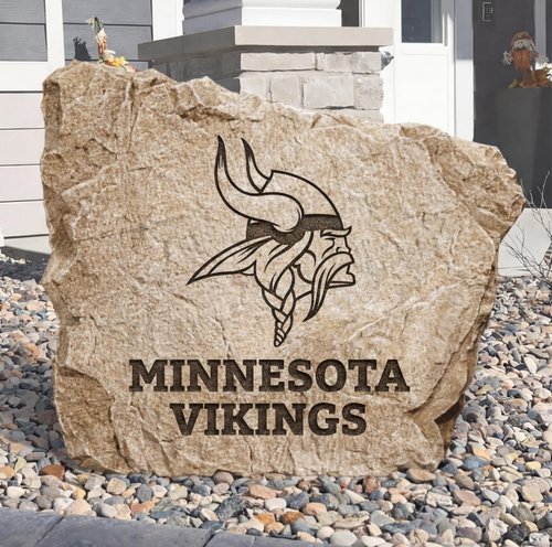 Personalized Minnesota Vikings  Design A Stone Landscape Art | Home Decor