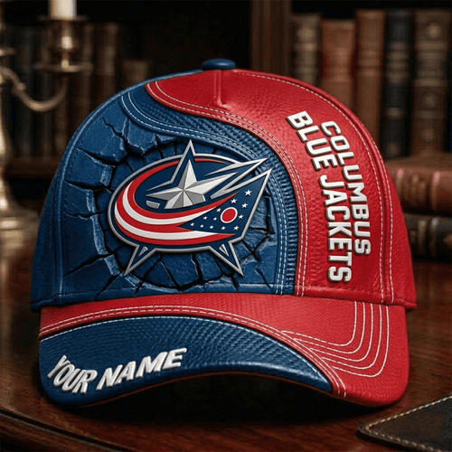 Personalized Columbus Blue Jackets Custom Name Hat