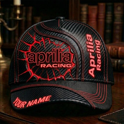 Personalized Aprilia Racing Custom Name Hat