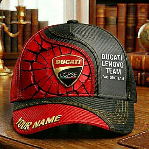 Personalized Ducati Lenovo Team Custom Name Hat