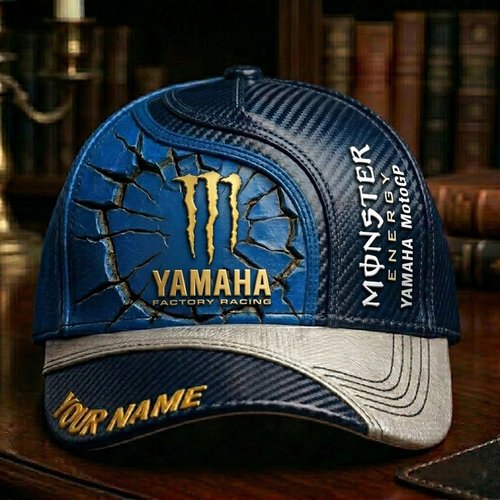 Personalized Monster Energy Yamaha MotoGP Custom Name Hat