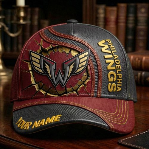 Philadelphia Wings Personalized Cap | Premium Leather Fan Hat