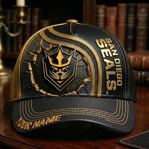 San Diego Seals Personalized Cap | Premium Leather Fan Hat