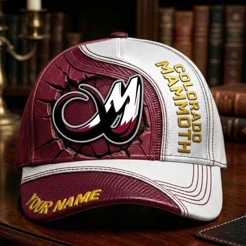 Colorado Mammoth Personalized Cap | Premium Leather Fan Hat