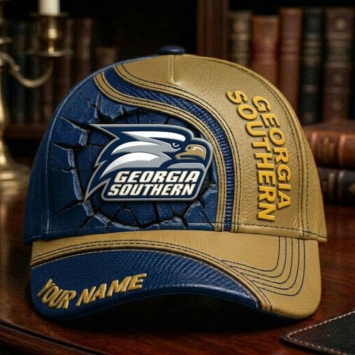 Georgia Southern Eagles Personalized Cap | Premium Leather Fan Hat