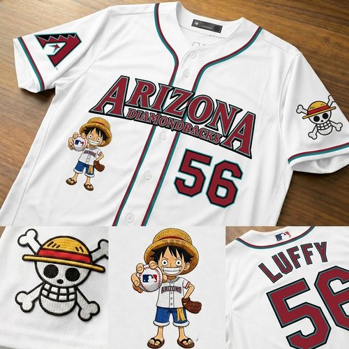 Personalize Arizona Diamondbacks x One Piece Vapor Premier Limited Jersey - All Stitched