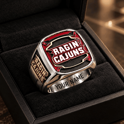Louisiana Ragin' Cajuns NCAA Custom Fan Ring Print Style 3