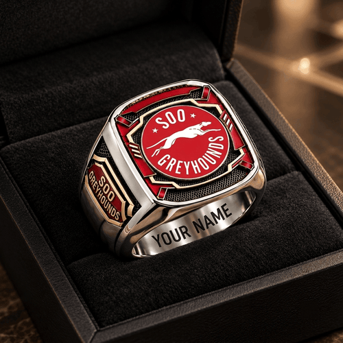 Sault Ste. Marie Greyhounds OHL Custom Fan Ring Print Style 3