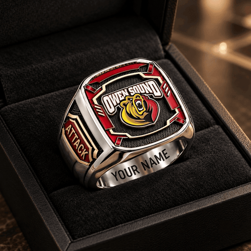 Owen Sound Attack OHL Custom Fan Ring Print Style 3