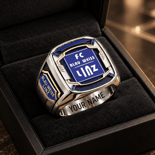 Blau WeiÃŸ Linz Austrian Bundesliga Custom Fan Ring Print Style 3