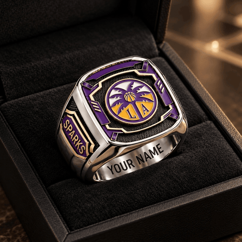 Los Angeles Sparks WNBA Custom Fan Ring Print Style 3