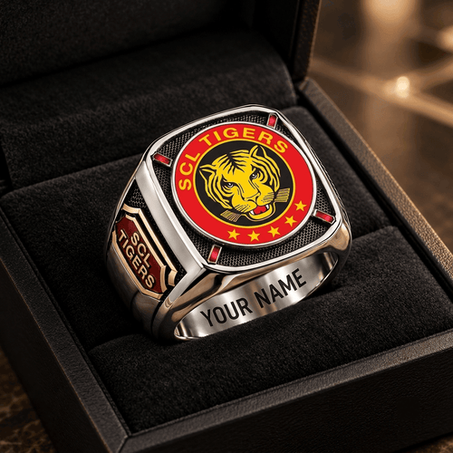SCL Tigers National League Custom Fan Ring Print Style 3