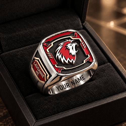 Lausanne HC National League Custom Fan Ring Print Style 3