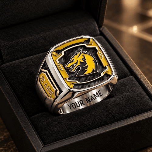 HC Ajoie National League Custom Fan Ring Print Style 3