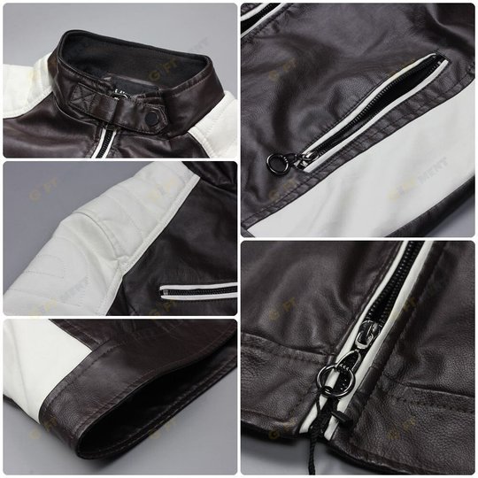 LAS VEGAS RAIDERS LEATHER JACKET FOR MEN JJ1
