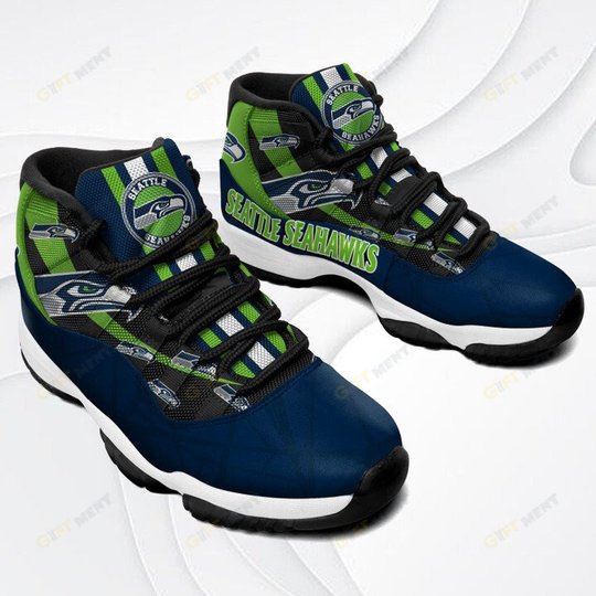 Seattle Seahawks Air Jordan 11 Sneakers