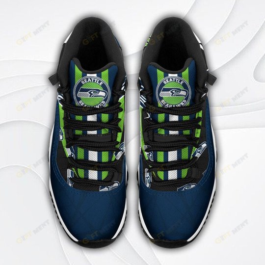Seattle Seahawks Air Jordan 11 Sneakers
