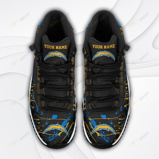 Los Angeles Chargers Air Jordan 11 Sneakers