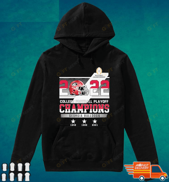 2022 College Football Playoff Champions Georgia Bulldogs Football Shirt