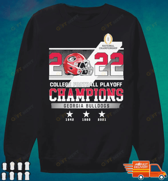 2022 College Football Playoff Champions Georgia Bulldogs Football Shirt