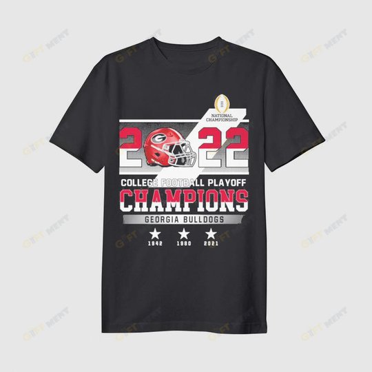 2022 College Football Playoff Champions Georgia Bulldogs Football Shirt