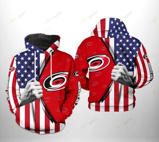 Carolina Hurricanes Hoodie 3d T1