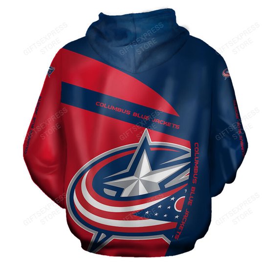 Columbus Blue Jackets Hoodie 3d T5