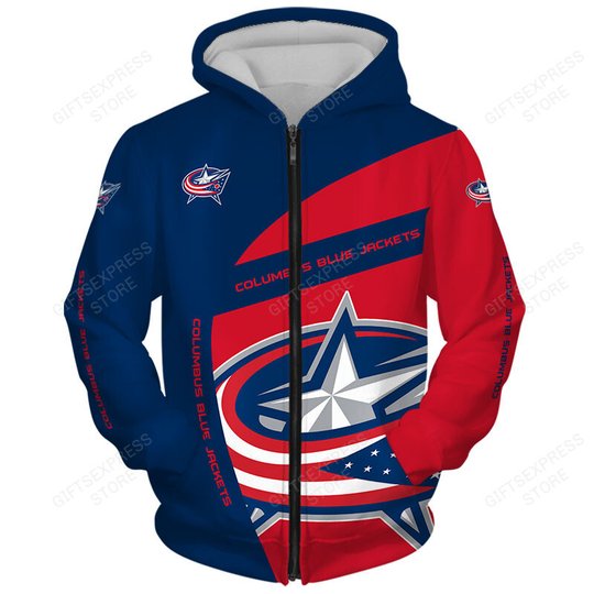 Columbus Blue Jackets Hoodie 3d T5