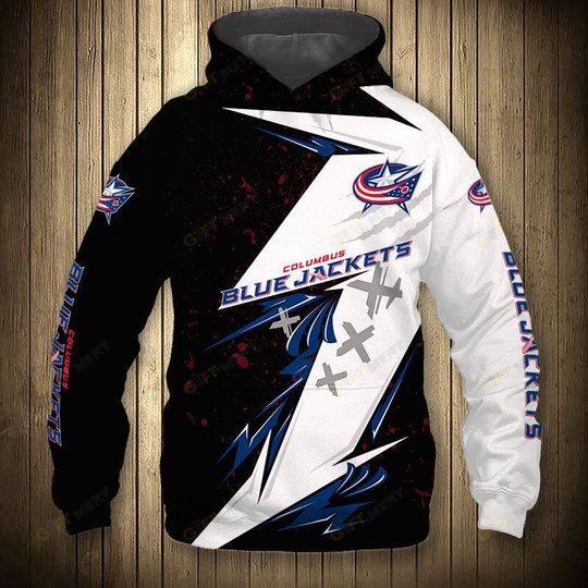 Columbus Blue Jackets Hoodie 3d T13