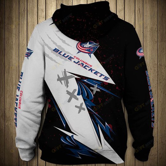 Columbus Blue Jackets Hoodie 3d T13