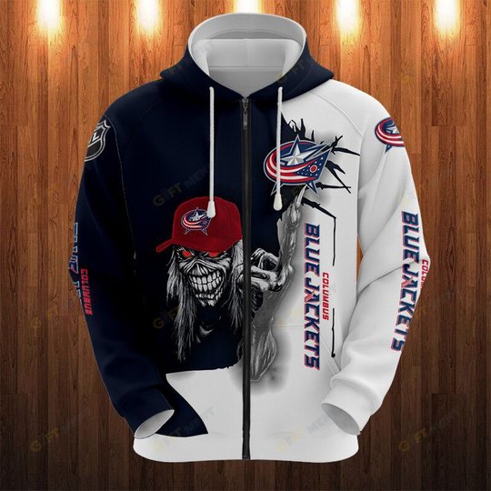 Columbus Blue Jackets Hoodie 3d T6