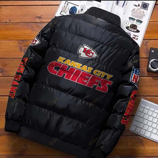 Kansas City Chiefs Custom Name Down Jacket Shirt