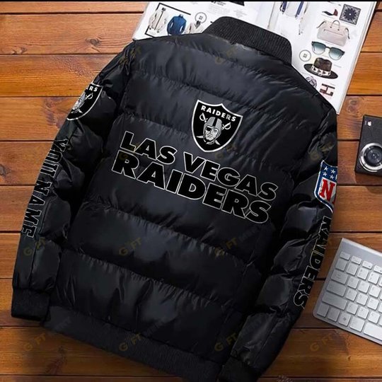Las Vegas Raiders Custom Name Down Jacket Shirt