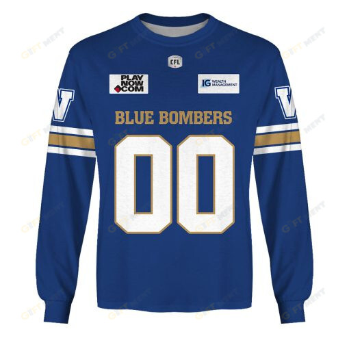 Personalized CFL Winnipeg Blue Bombers Jersey 2022 Hoodie