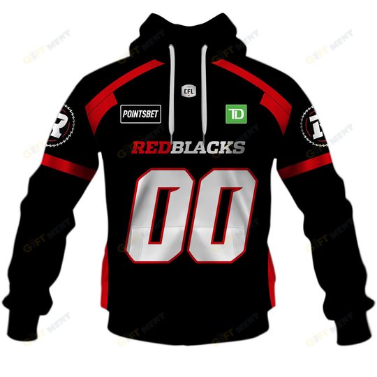Personalized CFL Ottawa Redblacks Jersey 2022 Hoodie