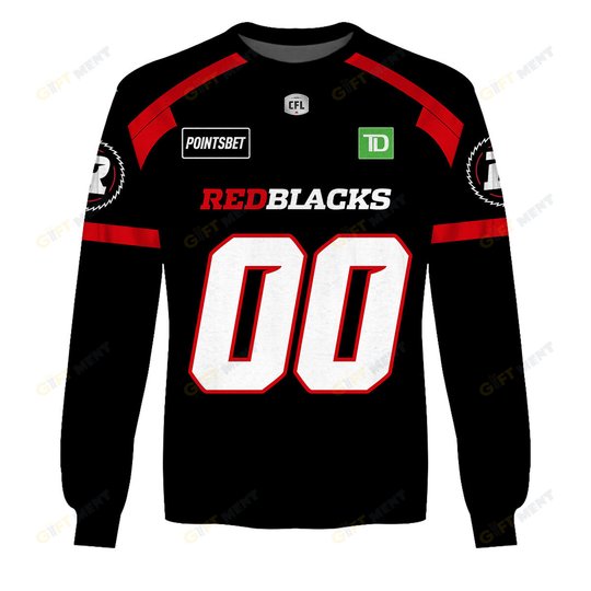 Personalized CFL Ottawa Redblacks Jersey 2022 Hoodie
