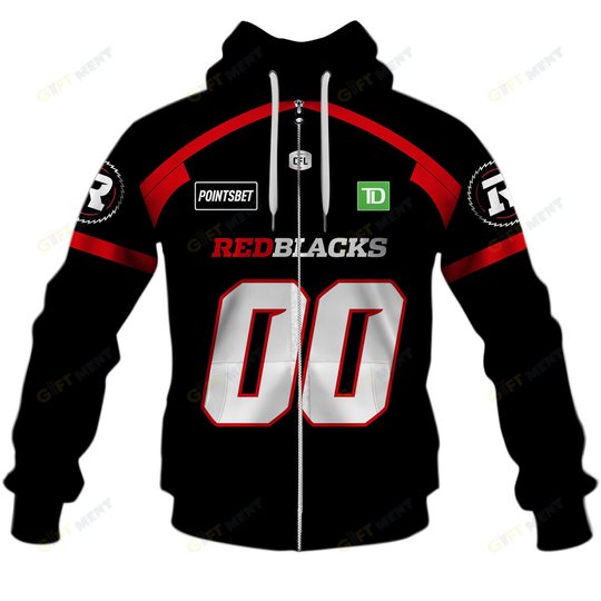 Personalized CFL Ottawa Redblacks Jersey 2022 Hoodie